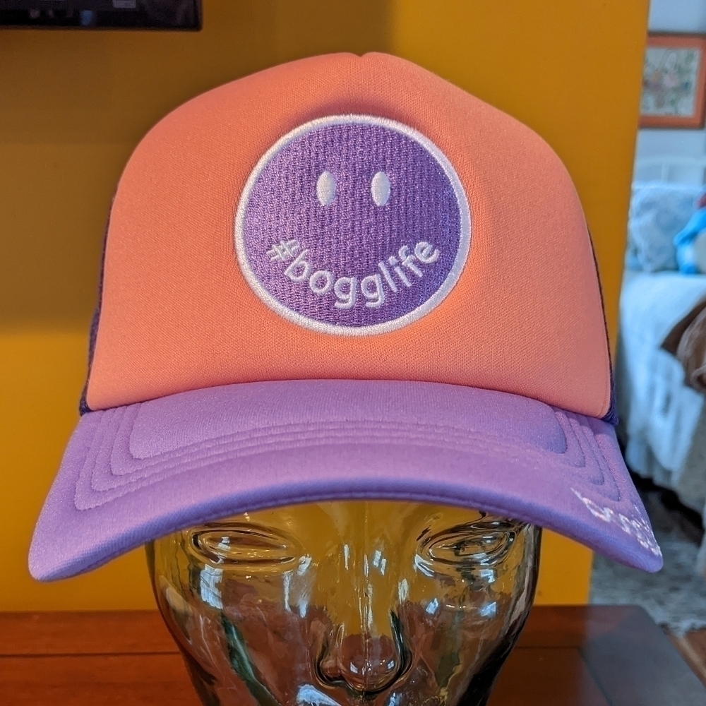 Bogg Life Bogg Bag Mesh Back Snapback Trucker Hat Purple/Orange Lilac Trucker